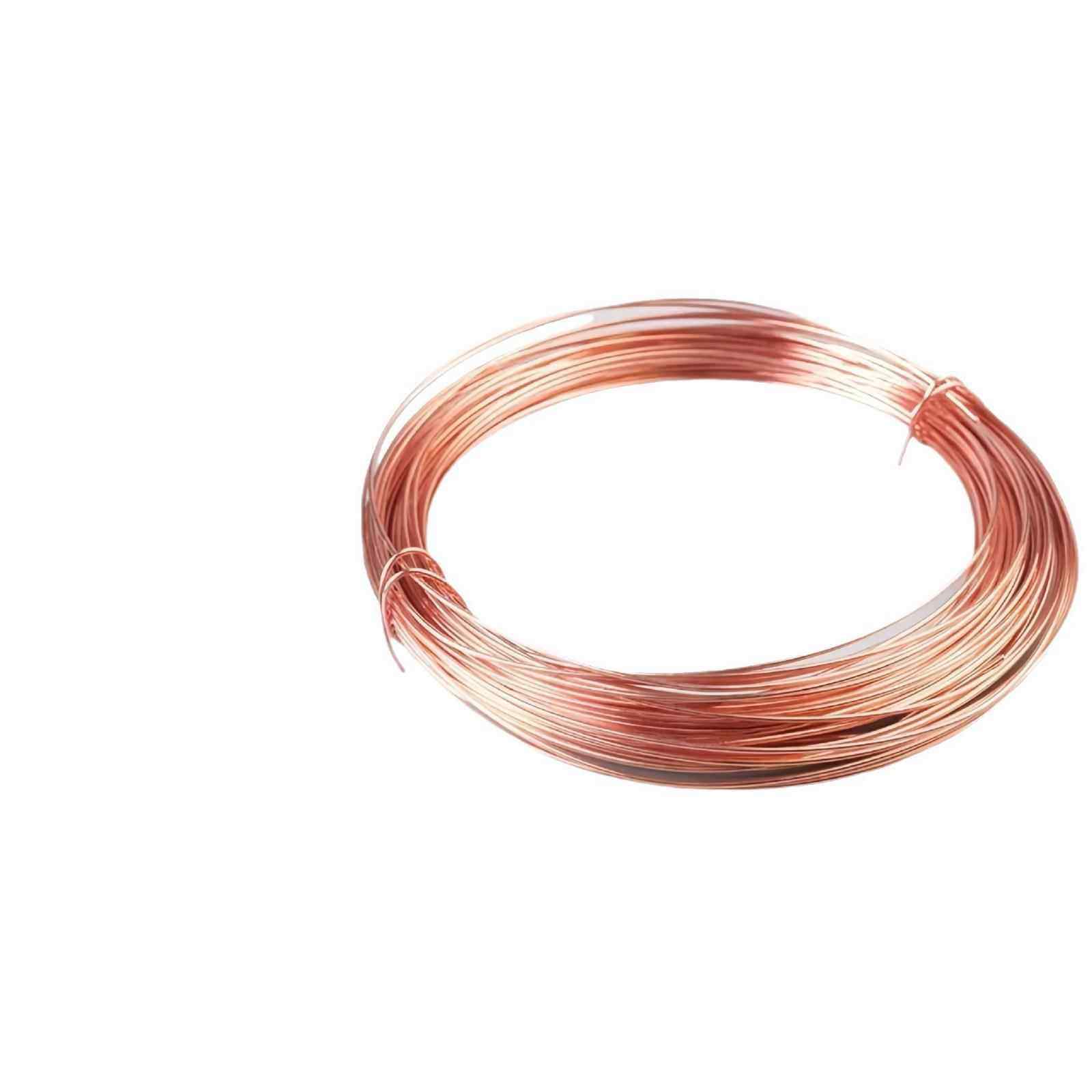 T2紫铜线光亮全硬弹簧裸铜线扁线方线软无氧铜线0.3mm-6mm红铜丝