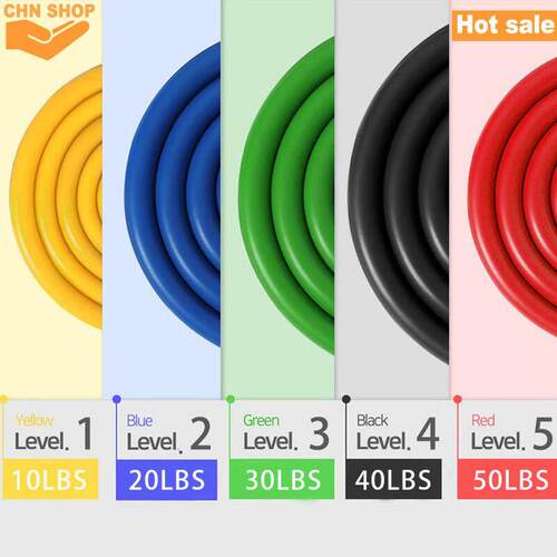 11pcs Resistance Band Gym Equipment Rubber exercise Band