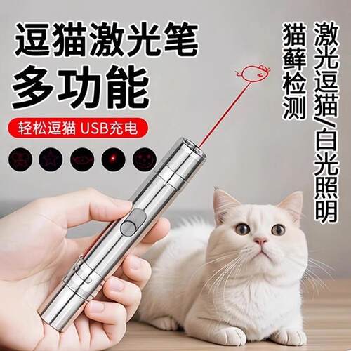 New Infrared Laser Cat Toy - 5 Pattern USB Rechargeable Mult