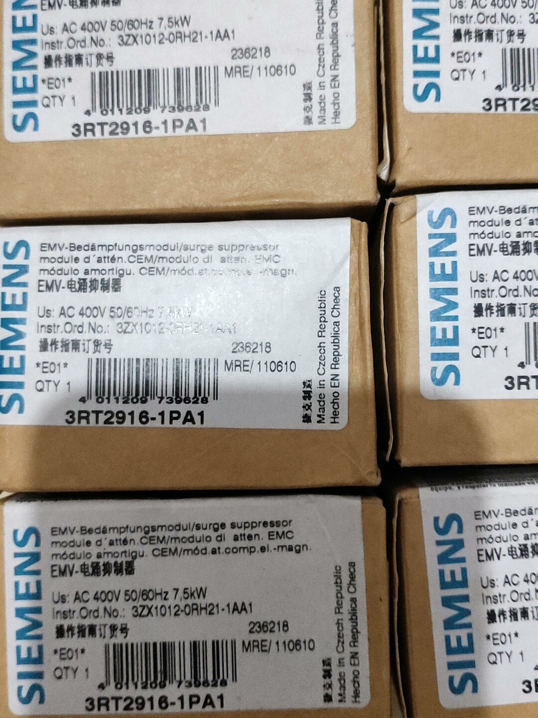 西门子EMV 电涌抑制器 3RT2916－1PA1  数量5