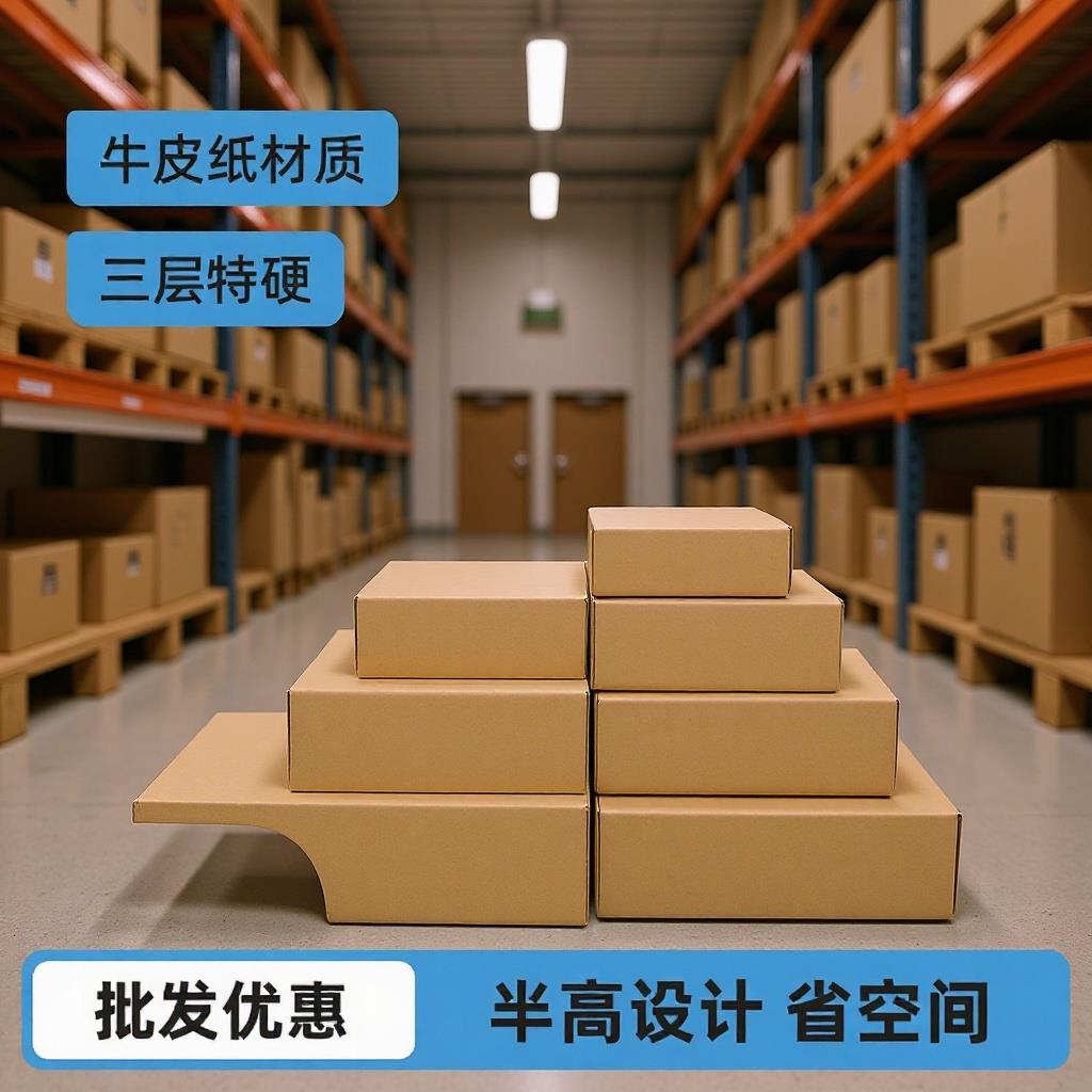 纸箱快递物流包装纸盒服装3c数码包装盒加硬收纳搬家箱02