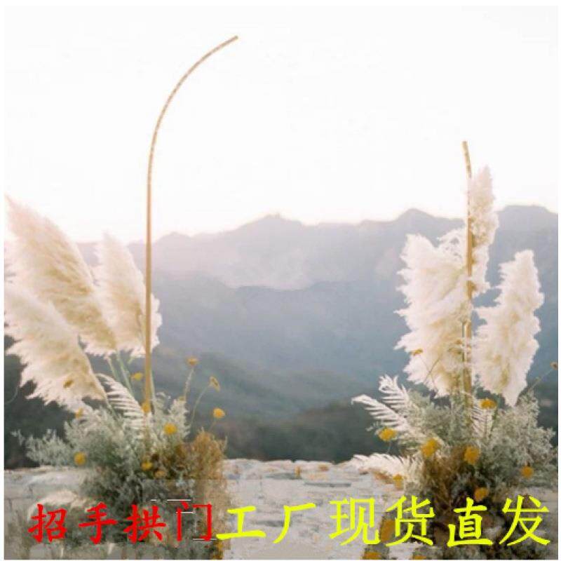 婚庆道具外贸招手拱门迎宾舞台背景迎宾摆件装饰婚礼铁艺架子简约