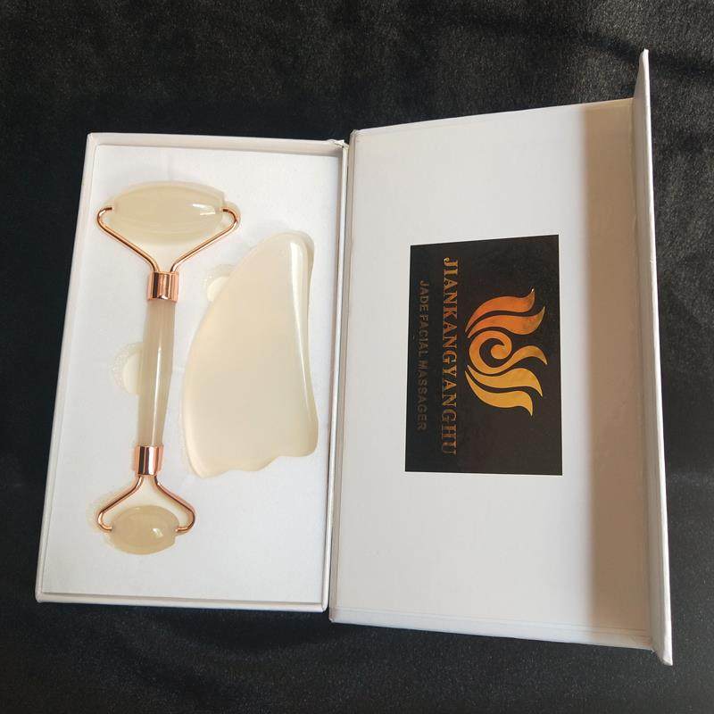 高档部髓玉滚脸部推脸器按摩棒套轮装面部颈静音玉推瘦脸美容按玉