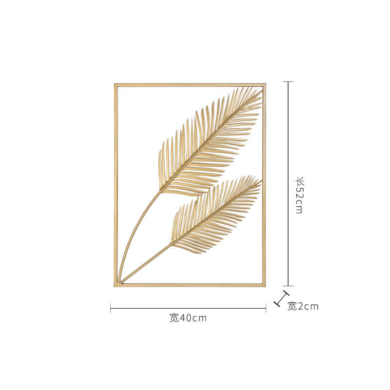 饰沙发金属创意墙金色简约挂件ins壁饰装饰品卧室墙墙面客厅背景