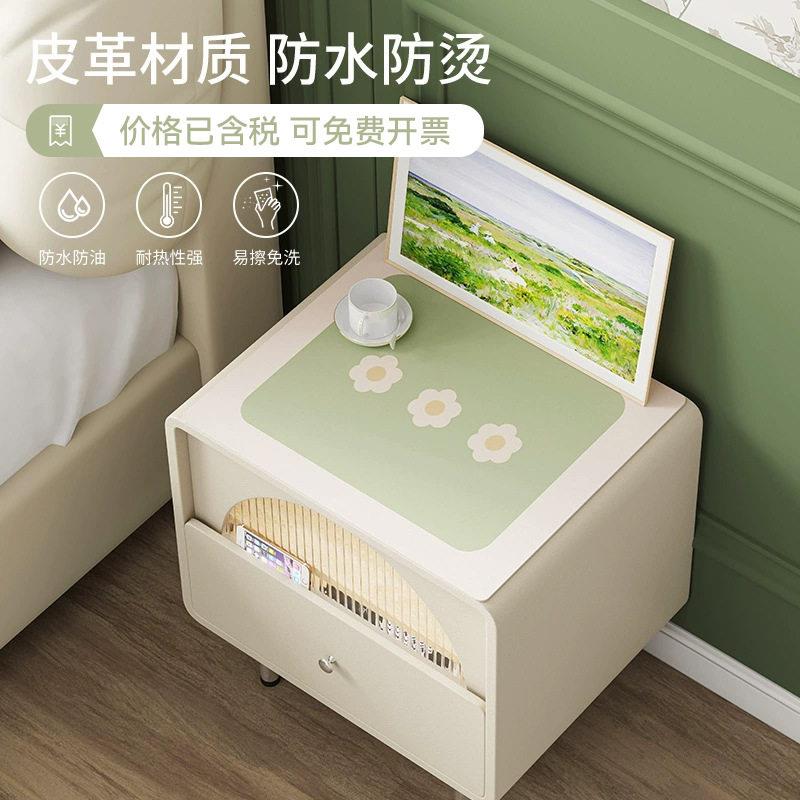 可爱卡通床头柜垫罩防水防油防烫皮革桌垫茶几盖布垫子桌面垫发