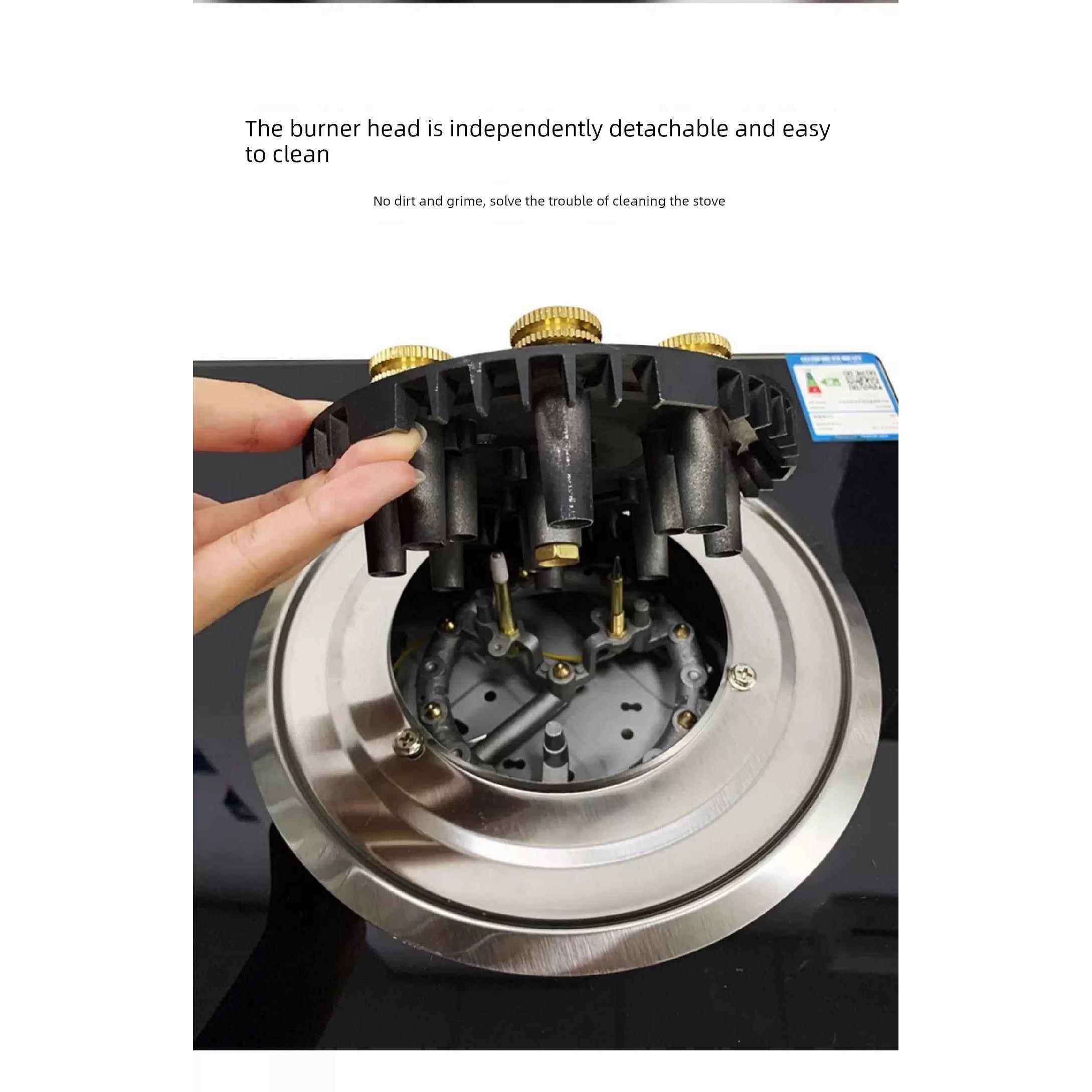 猛火炉头维修配件九头九腔上进风分火器天然气上盖液化气底座大全