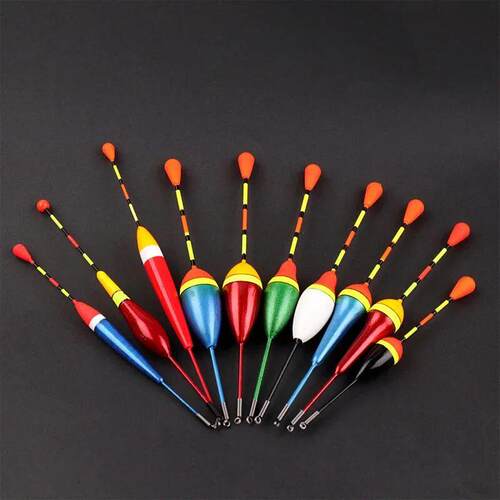 10PCS Fishing Floats Set Buoy Bobber Fishing Light Stick Flo
