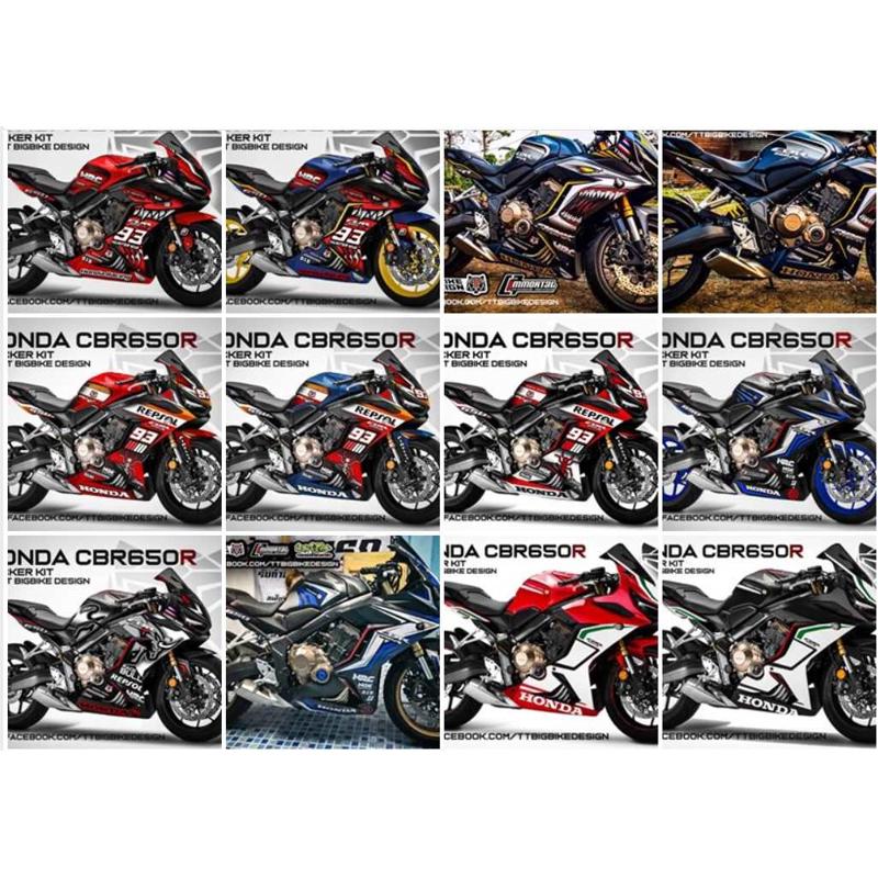 CBR650R摩托车HONDA贴花油箱全车版画防水 拉花支持个性定制