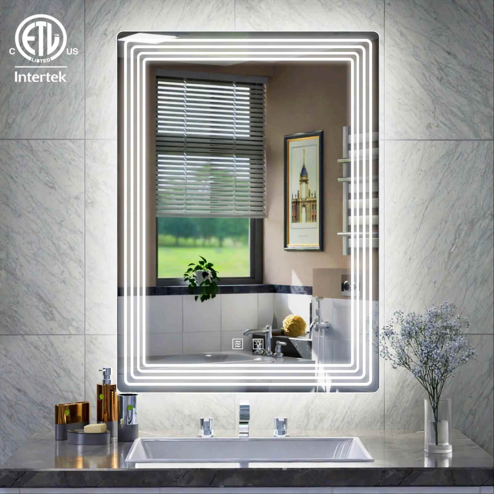 壁挂浴室镜智能镜卫生间镜子挂墙led防雾镜洗手间化妆带灯发光镜