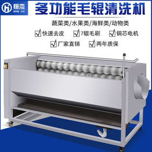 土豆去皮机商用电动削皮机红薯芋头莲藕萝卜猪蹄毛辊清洗机脱皮机