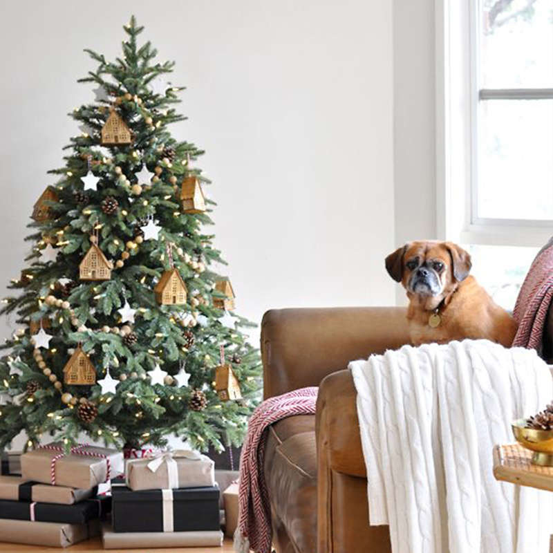 圣诞树ins风家用仿真加密带灯圣诞节装饰摆件2024新款发光高级感