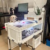 嘿匣子大龟周转箱龟缸乌龟缸可视养龟专用饲养缸大尺寸生态周转箱