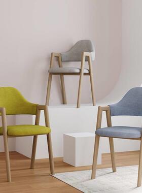 Nordic restaurant Dining chair backrest makeup soft stool