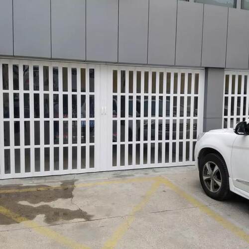 PVC折叠洗车店拉门汽车美容房间防尘防水隔断商场店铺隐形百叶