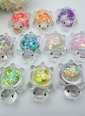 New Cartoon Glow-in-the-Dark Transparent Small Turtle Pendan