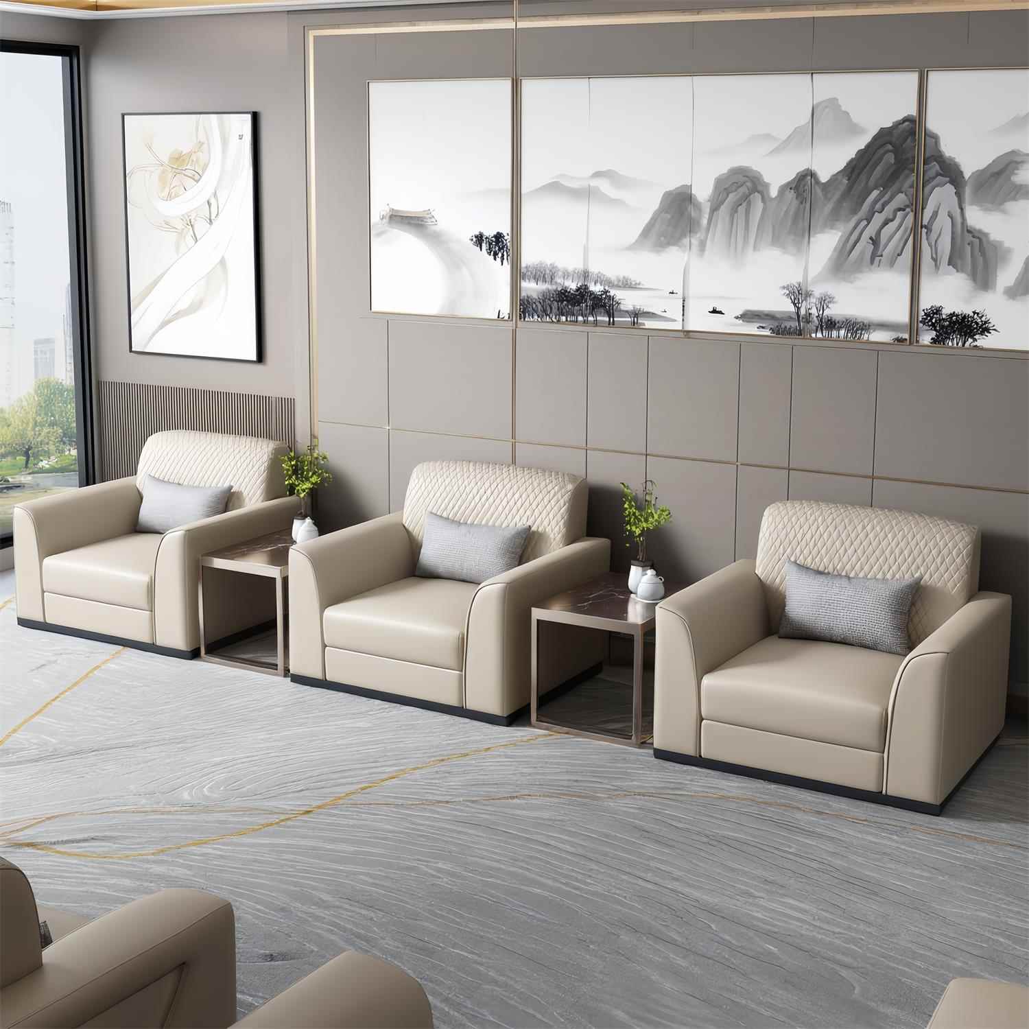 需定制酒店接待厅贵宾沙发会议室商务洽谈沙发办公室大会堂单人茶