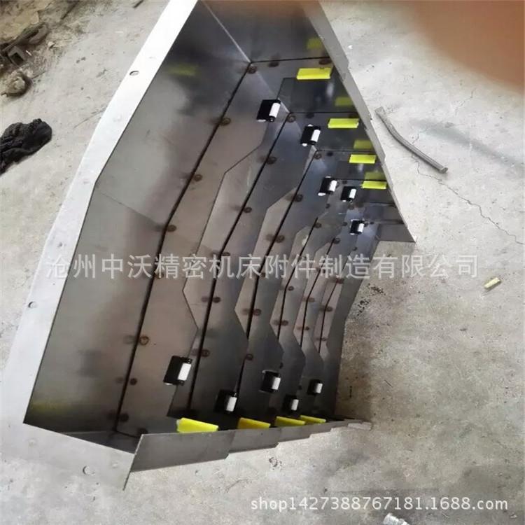 钢板防护罩数控机床导轨850E不锈钢龙门伸缩钣金护板支持定制车床图片