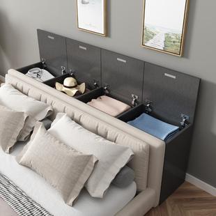 实木床靠墙窄柜子床尾缝隙柜长条床边柜榻头榻EFR米夹缝柜储物柜