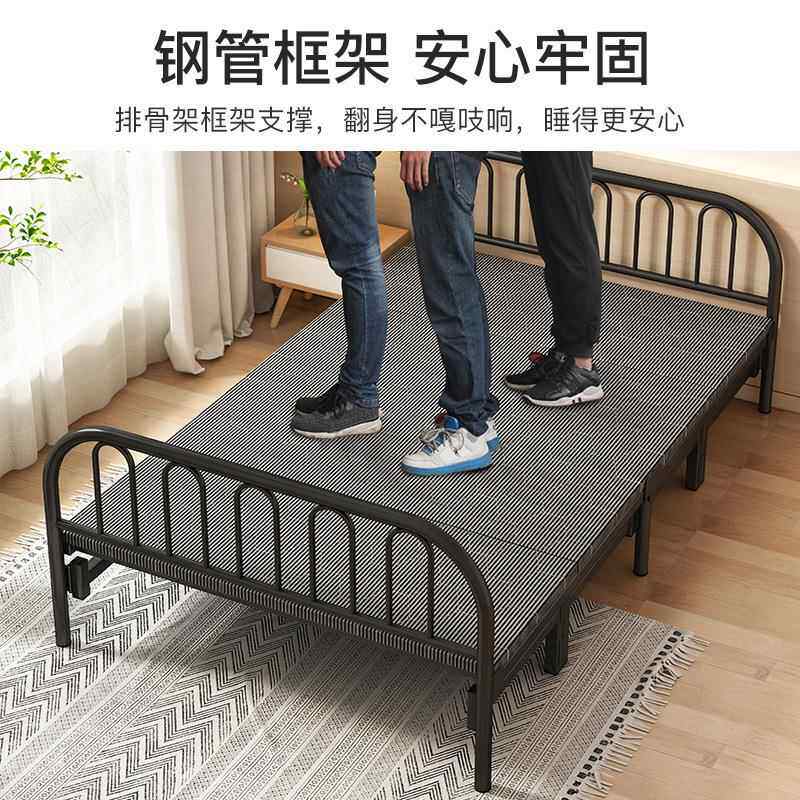 折床办公午休床结耐用双人简易床室小叠型单人实家用便携式午T18
