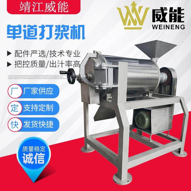 厂家直销大型全不锈钢工业商用红枣芒果蓝莓桑葚番茄单道打浆机