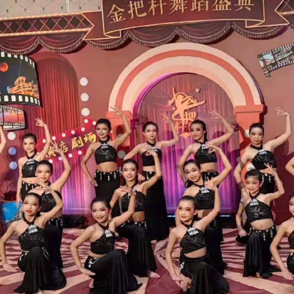 新款傣族舞蹈服装女孔雀舞表演服艺考包臀鱼尾裙幼儿花腰练习裙子