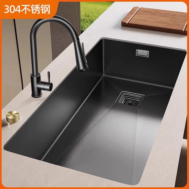 304不锈钢加厚水槽大单水槽洗菜盆厨房家用洗碗槽洗菜池台下盆纳,家装主材,水槽套餐,淘宝优惠券,粉丝福利购,淘宝优惠卷