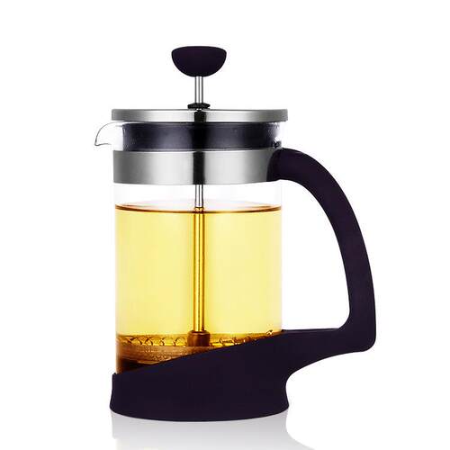 现货供应304不锈钢法压玻璃咖啡壶冲茶器泡茶花茶壶家用养生过滤
