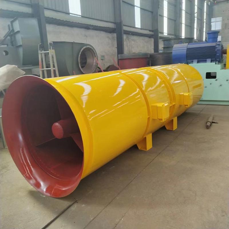 源丰牌隧道施工风机功率4×110kw四节消音铝叶轮超静音