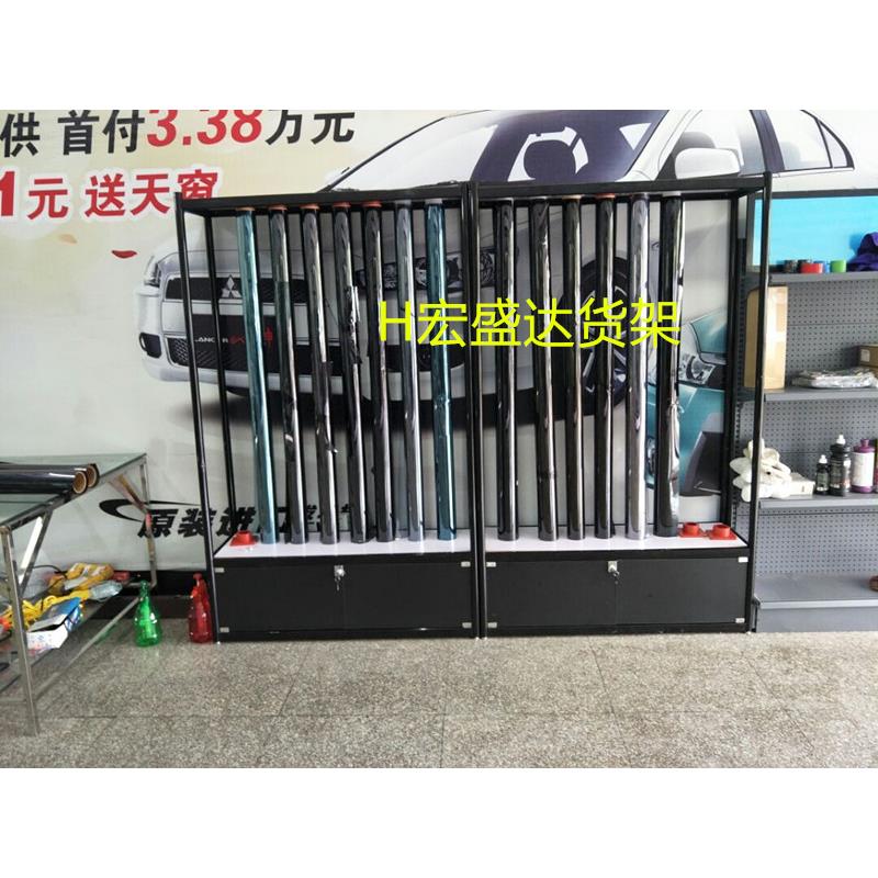 定制汽车隔热膜展柜防爆膜展架改色膜玻璃膜展架汽车膜裁模台车模