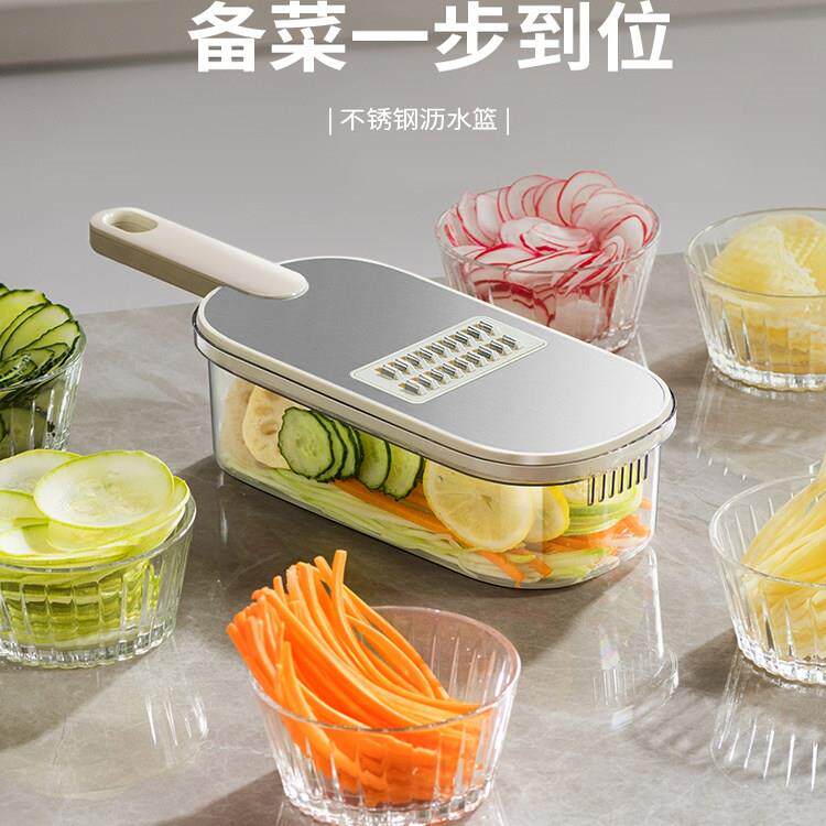 日本擦丝器家用厨房土豆丝刨丝器切片萝卜切丝多功能削刮切菜