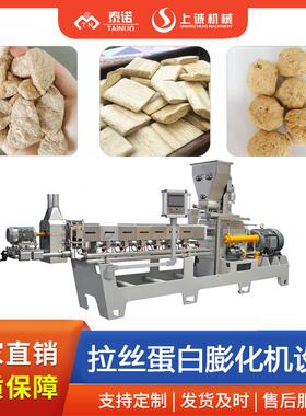 大豆拉丝蛋白素肉成型设备蛋白素肉机拉丝蛋白膨化机技术厂
