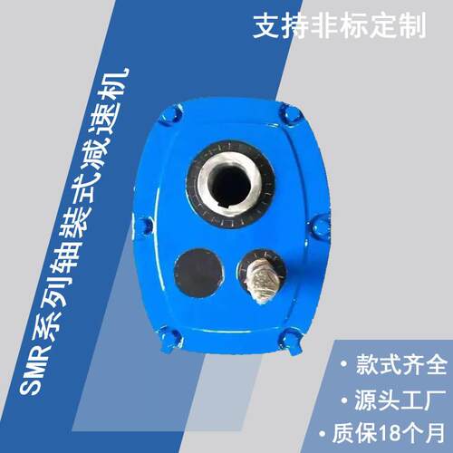 SMR悬挂式减速器SMR-E55-20空心轴斜齿轮硬齿面防转臂减速机