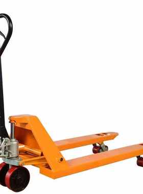 万尊地牛叉车2吨外宽770mm内宽450mmPU轮手动液压搬运车托盘装卸