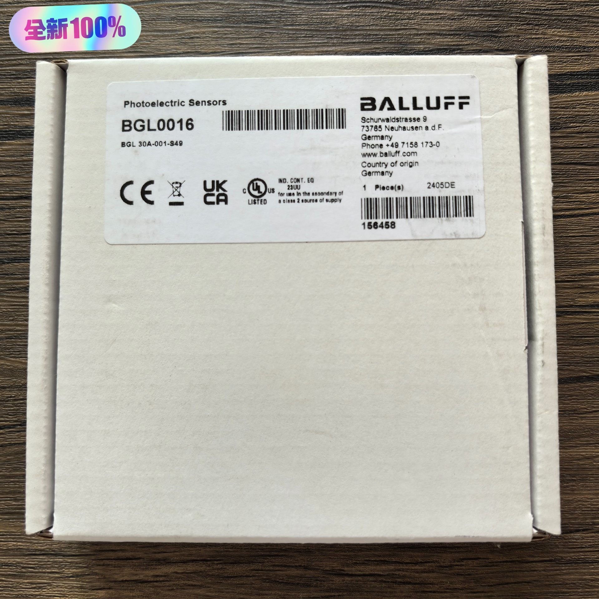 全新正品未拆封 巴鲁夫 BGL0016 槽型光电传感器 BG