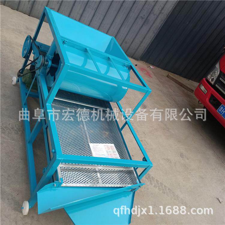 油菜籽去杂清理筛选机 移动方便金属丝编织网 电动振动筛