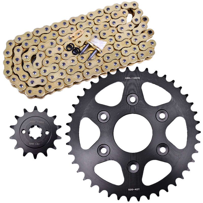 适用KTM杜克200Duke 125RC ABS摩托车链条套链盘大小链轮牙盘改装