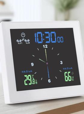 多功能防钟创意桌面定时温器闹钟学生TS-WP10时间管理器室时内度