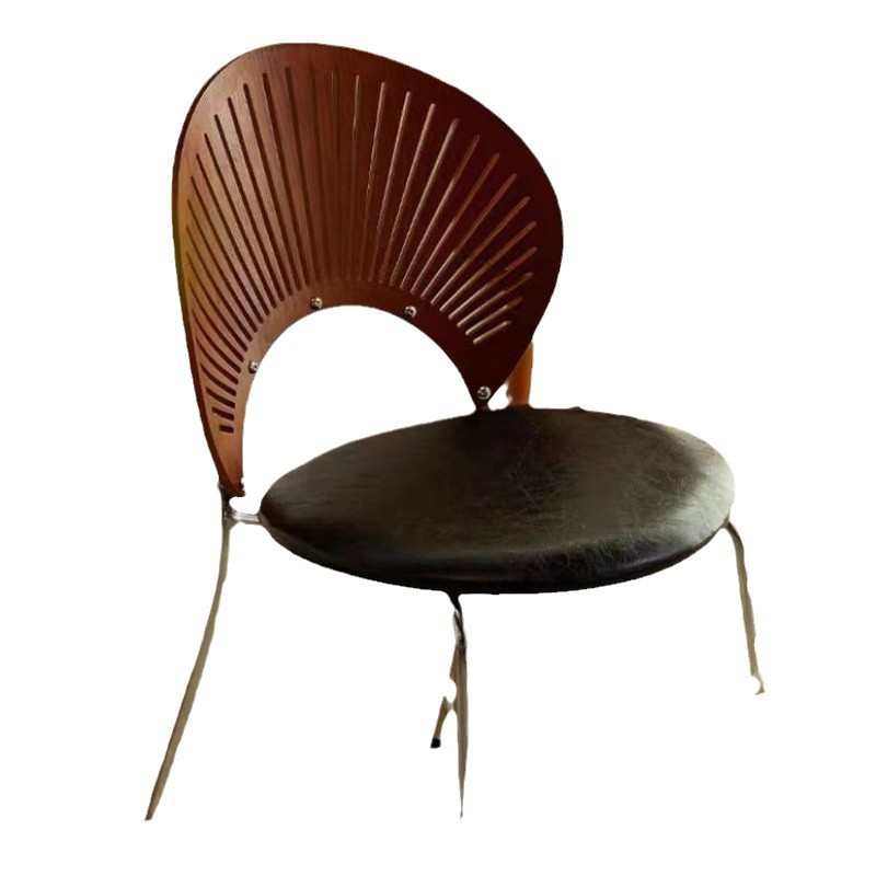 北欧实木餐椅家用网红贝壳椅轻奢中古椅子靠背复古民宿餐厅软包椅,住宅家具,餐椅,淘宝优惠券,粉丝福利购,淘宝优惠卷