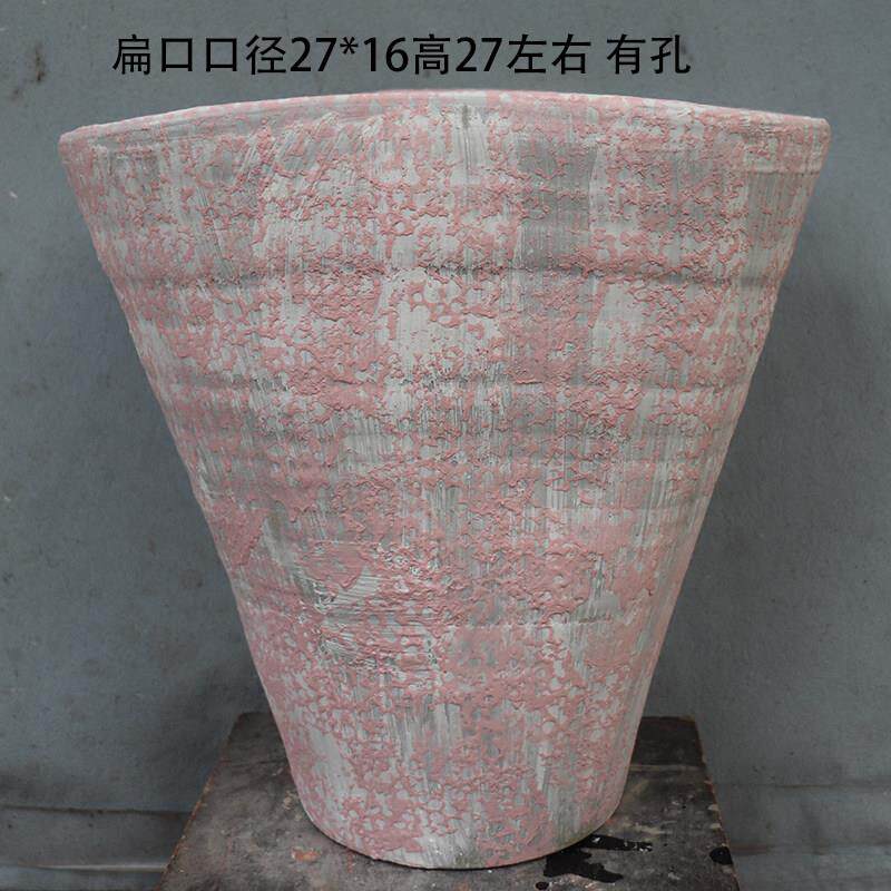 青月景德镇陶瓷高温创意手工大口径透气多肉花盆花器陶器