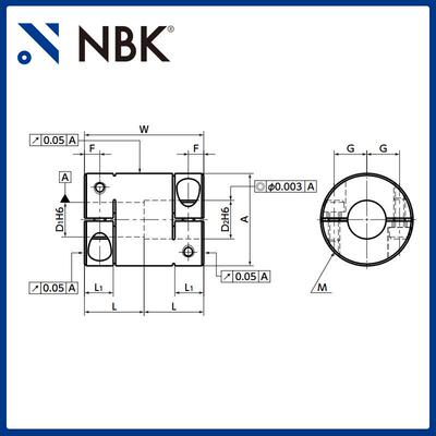 NBK XRP刚性联轴器 铝合金夹持型连轴器 精度高 同轴度好厂家直供