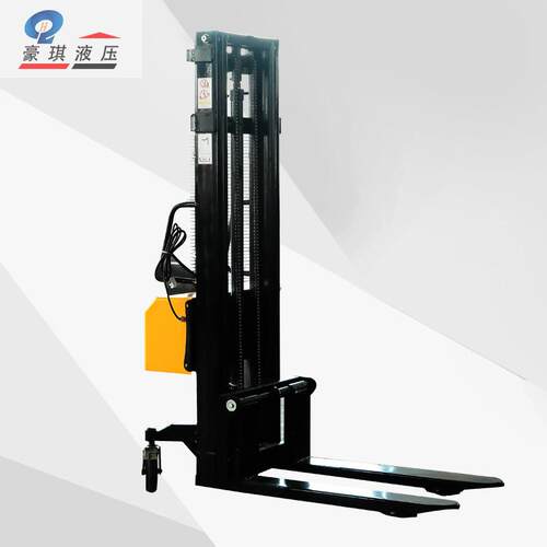 载重1吨1.5吨插电式电动堆高车轻型液压升高车仓库码头装卸叉车