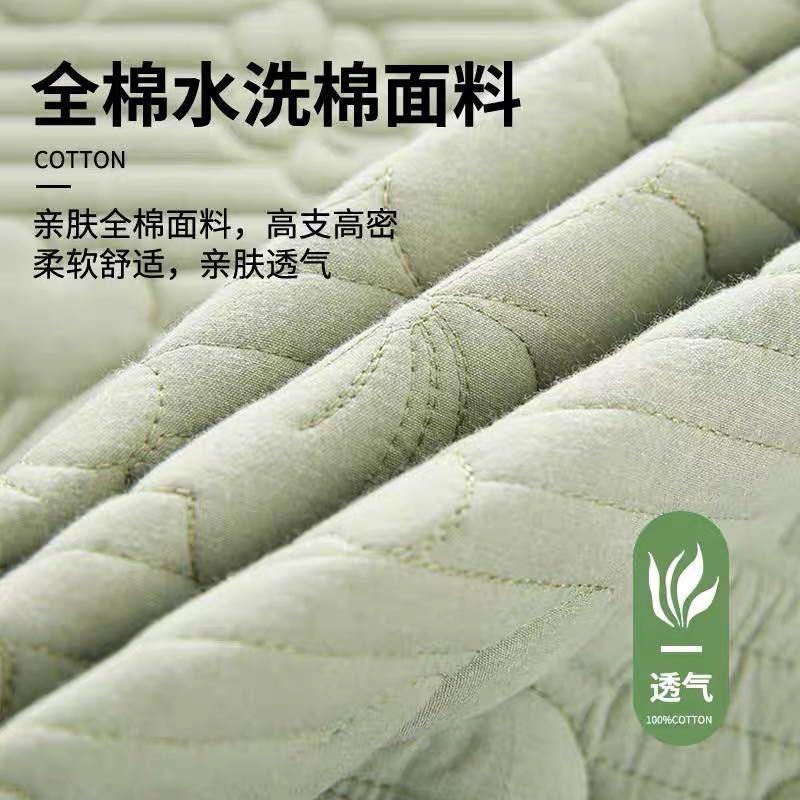 a类全棉厂家直供棉床笠单件套花边纯滑棉床罩加厚高档床罩防床夹