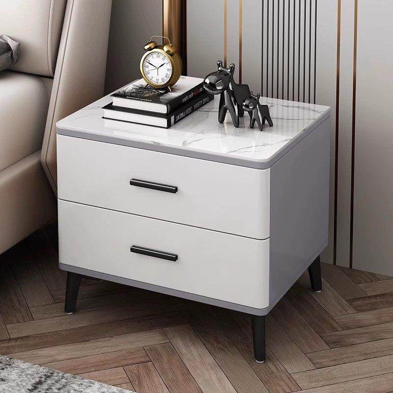 全实木烤漆岩板床头柜轻奢储物柜简约收纳柜主卧床边柜创意烤漆柜,住宅家具,床头柜,淘宝优惠券,粉丝福利购,淘宝优惠卷