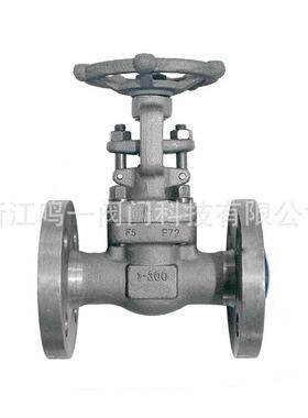 整体锻造法兰闸阀高温铬钼钢连体法兰闸阀F5一体式法兰闸阀