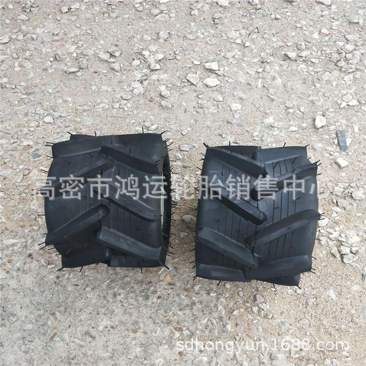18*9-8小型割草机胎人字花纹微耕机大棚作业机轮胎18x9-8可配钢圈