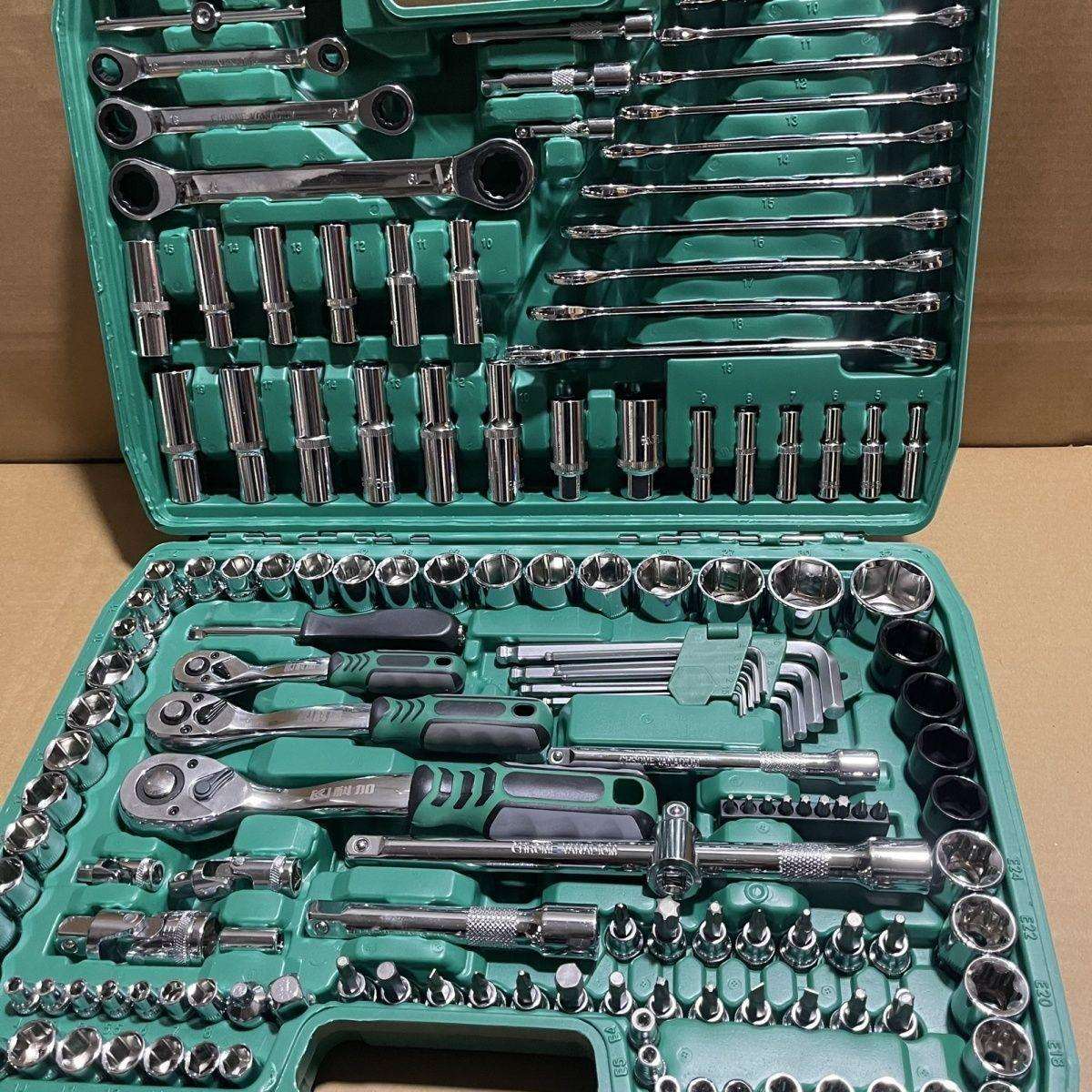 德国进口150件套汽修工具套装套筒扳手组合工具维修工具修车汽车