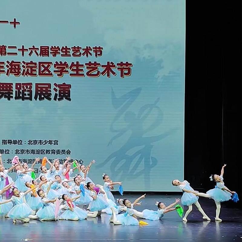 丢手绢舞蹈服六一儿童合唱演出服女童蓬蓬纱裙幼儿园可爱表演服装