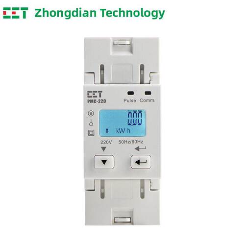 中电技术CE/CMC认证PMC-220-A5微型单相导轨式电表数显远程抄表