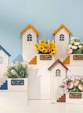 Y8Z田F88JHM6M园花墙面装饰挂件花家居壁挂篮花器客厅卧室花墙假