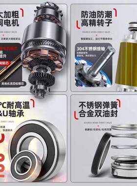 人民不锈8钢切割泵家用污水KGG功泵海大率30V三相电农用清水上泵